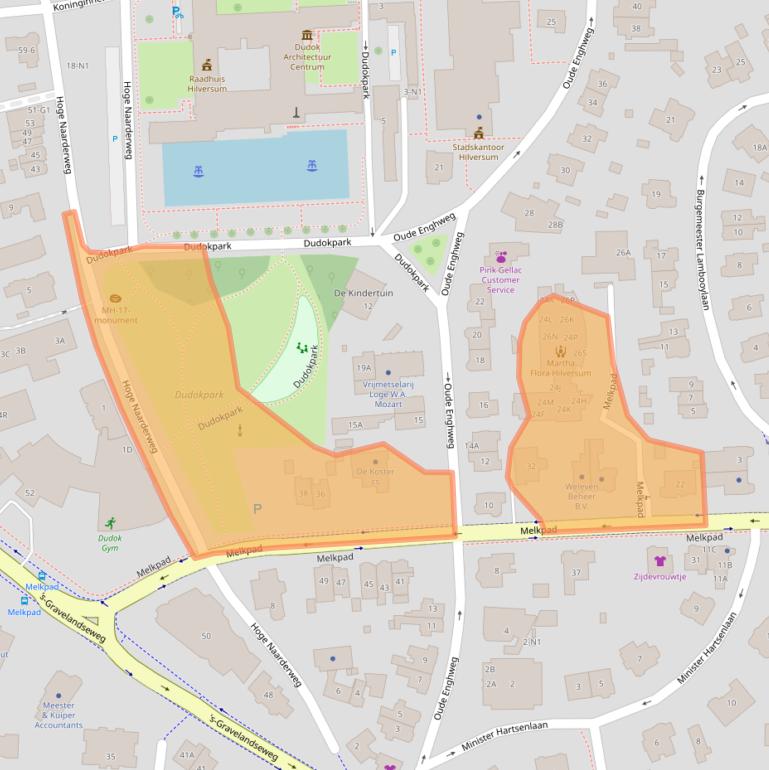 Kaart van postcodegebied 1217KD.