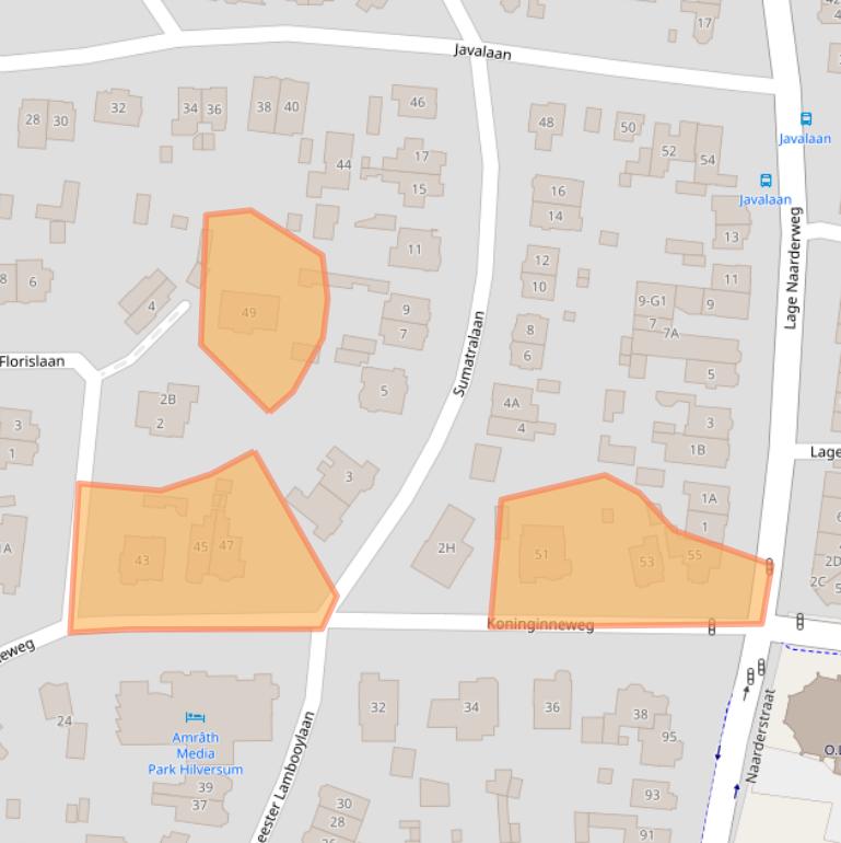 Kaart van postcodegebied 1217KV.
