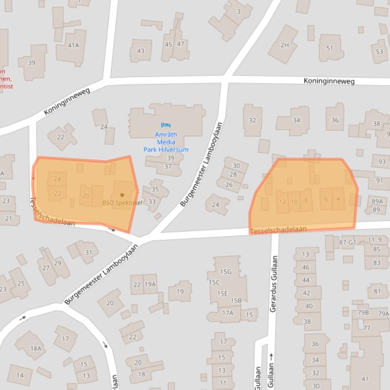 Kaart van postcodegebied 1217LH.