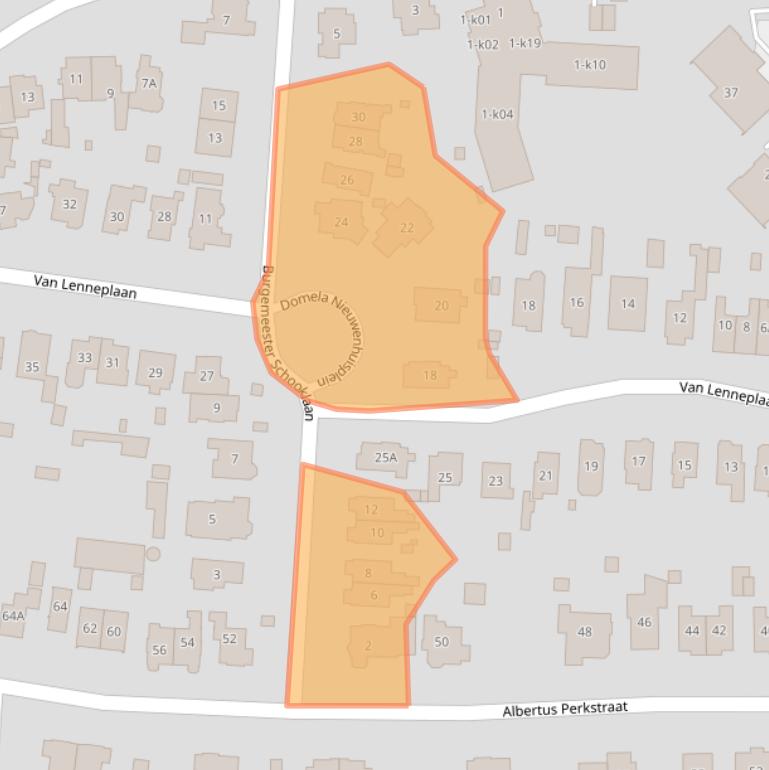 Kaart van postcodegebied 1217LZ.