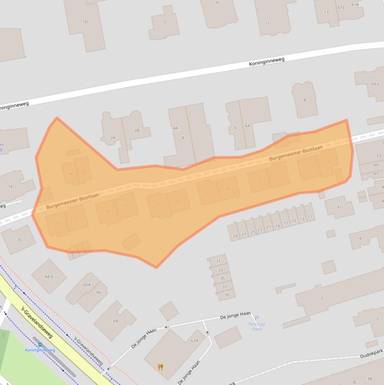 Kaart van postcodegebied 1217MC.