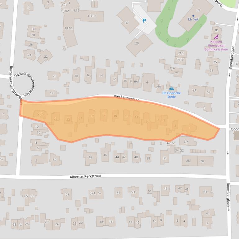 Kaart van postcodegebied 1217NA.