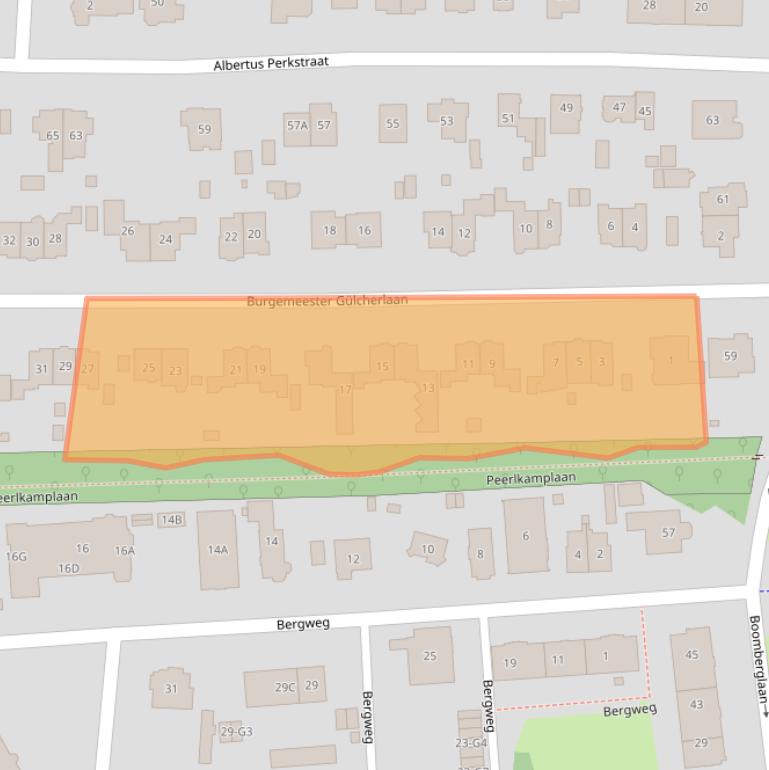 Kaart van postcodegebied 1217NX.