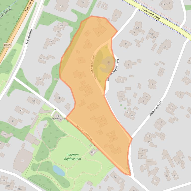 Kaart van postcodegebied 1217PH.