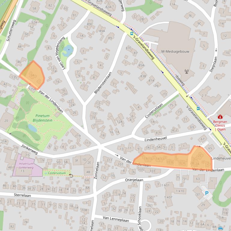 Kaart van postcodegebied 1217PK.