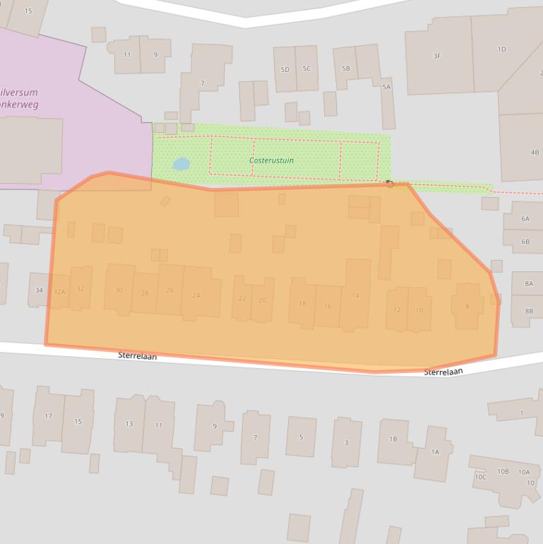 Kaart van postcodegebied 1217PS.