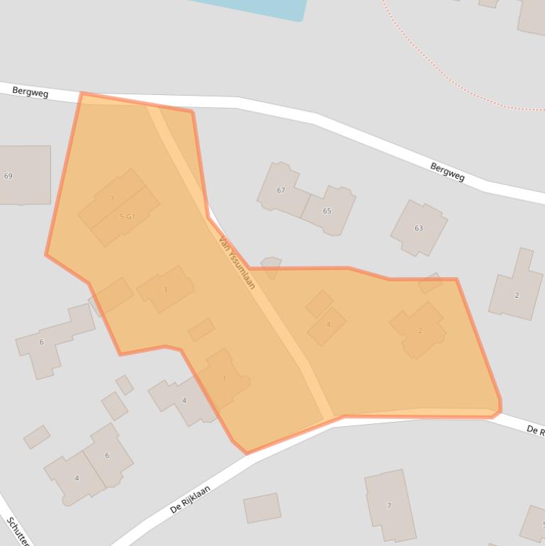 Kaart van postcodegebied 1217RC.