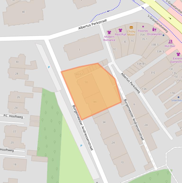 Kaart van postcodegebied 1217RH.