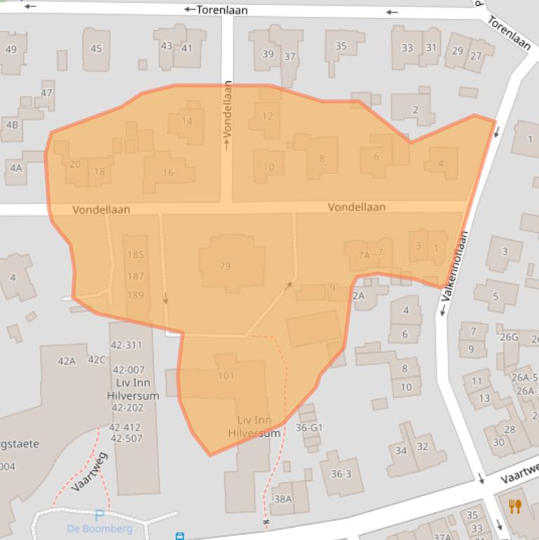 Kaart van postcodegebied 1217RX.