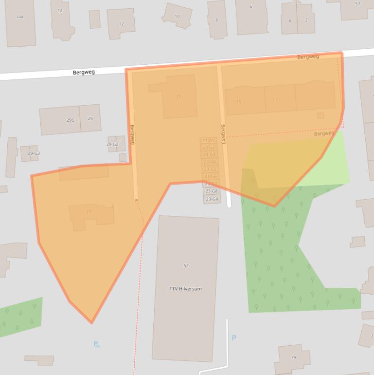 Kaart van postcodegebied 1217RZ.