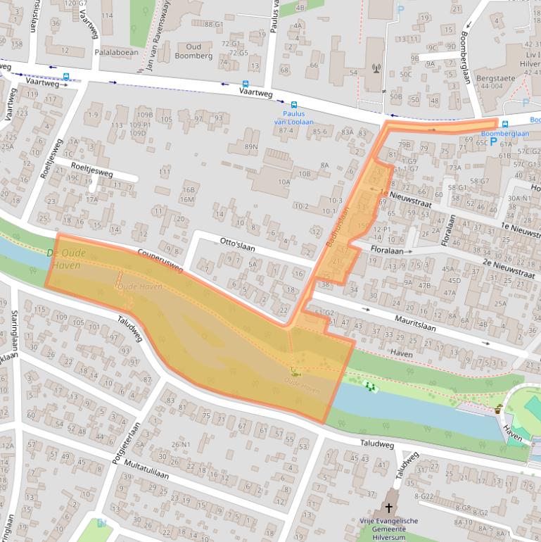 Kaart van postcodegebied 1217SJ.