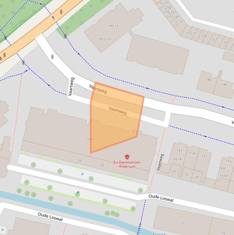 Kaart van postcodegebied 1217SR.