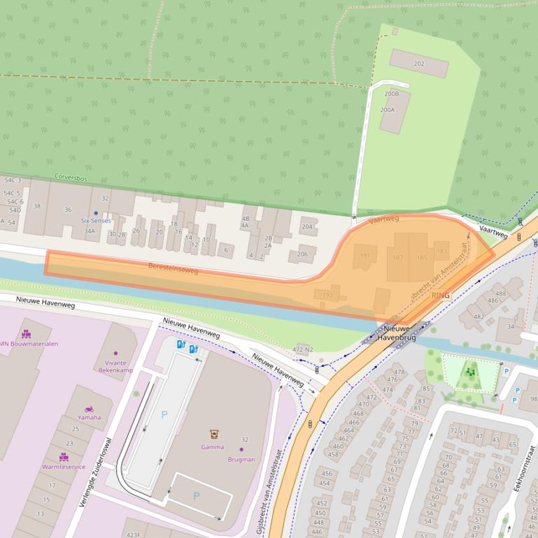 Kaart van postcodegebied 1217ST.