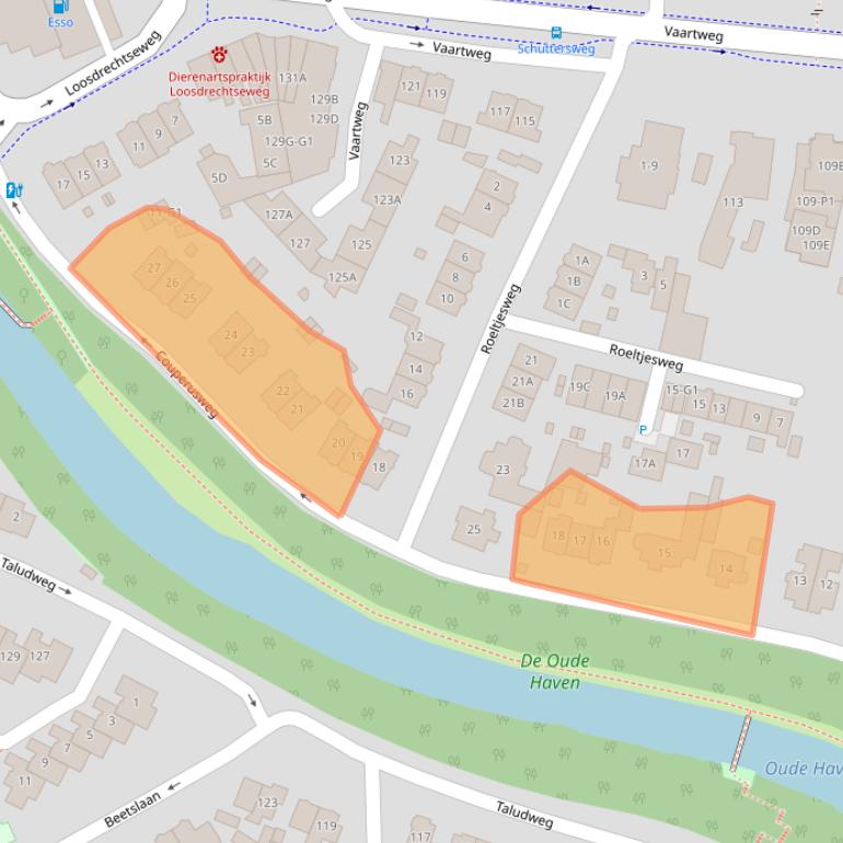 Kaart van postcodegebied 1217TB.