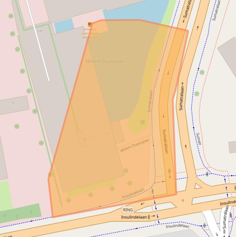 Kaart van postcodegebied 1217WB.