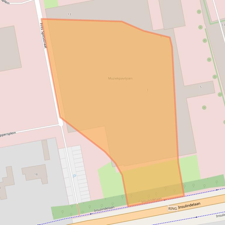Kaart van postcodegebied 1217WC.