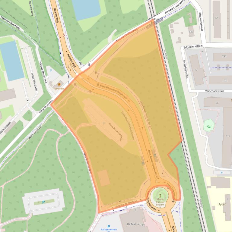 Kaart van postcodegebied 1217ZA.