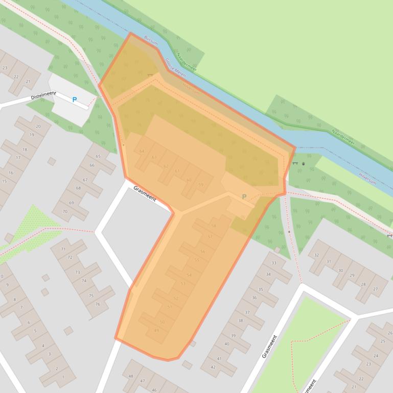 Kaart van postcodegebied 1218AD.