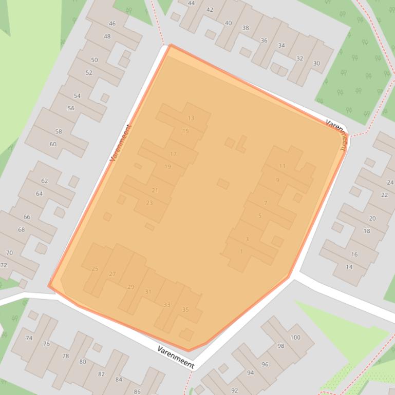 Kaart van postcodegebied 1218AN.