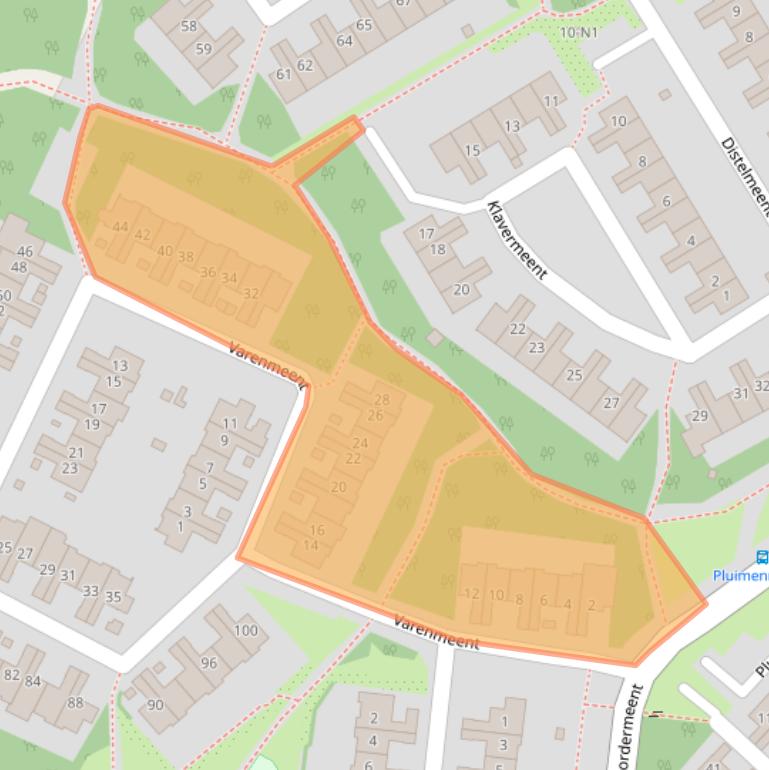 Kaart van postcodegebied 1218AP.