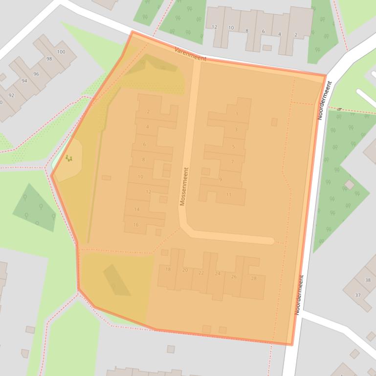 Kaart van postcodegebied 1218AT.