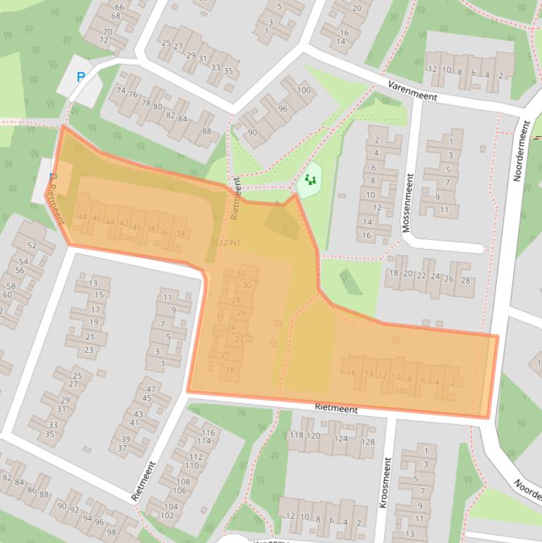 Kaart van postcodegebied 1218AW.