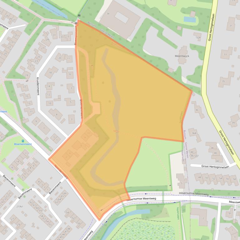 Kaart van postcodegebied 1218BE.