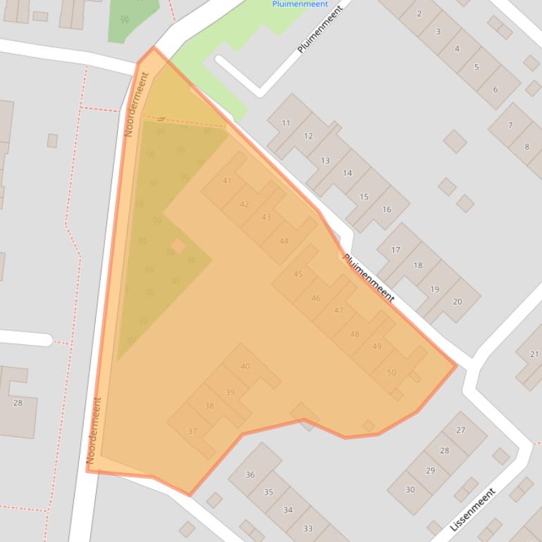 Kaart van postcodegebied 1218BP.