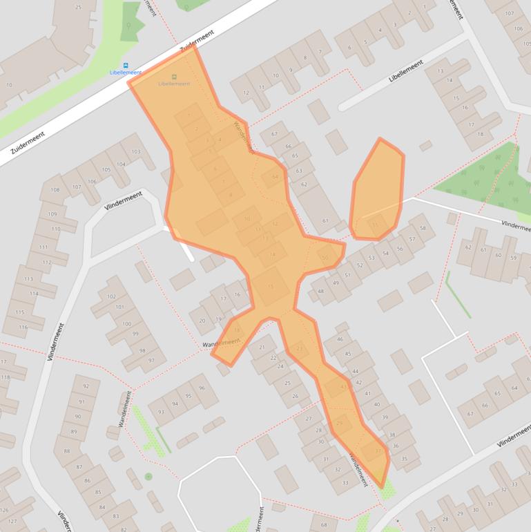 Kaart van postcodegebied 1218CM.