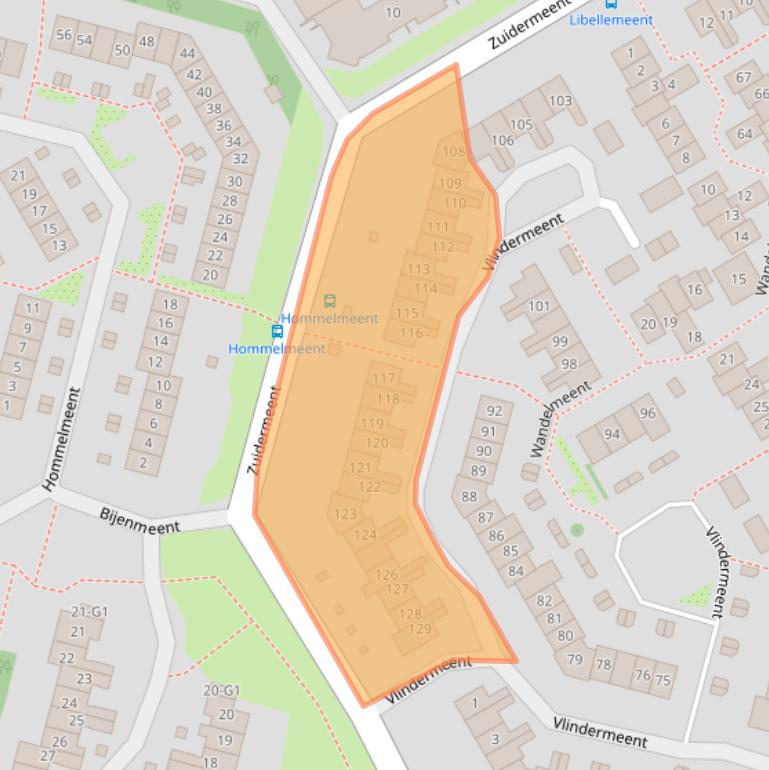 Kaart van postcodegebied 1218CZ.