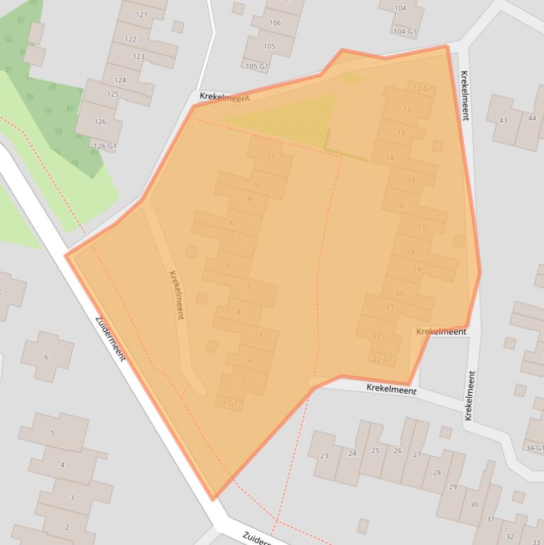 Kaart van postcodegebied 1218EA.