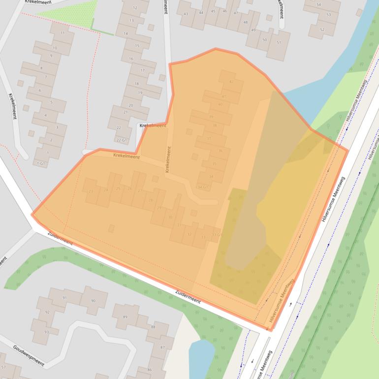 Kaart van postcodegebied 1218EB.