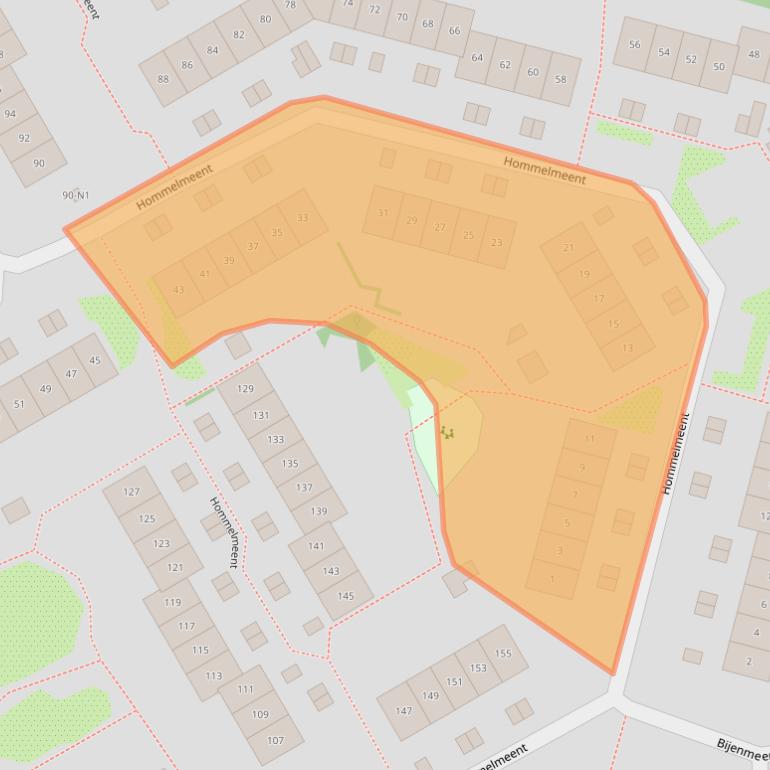 Kaart van postcodegebied 1218EN.