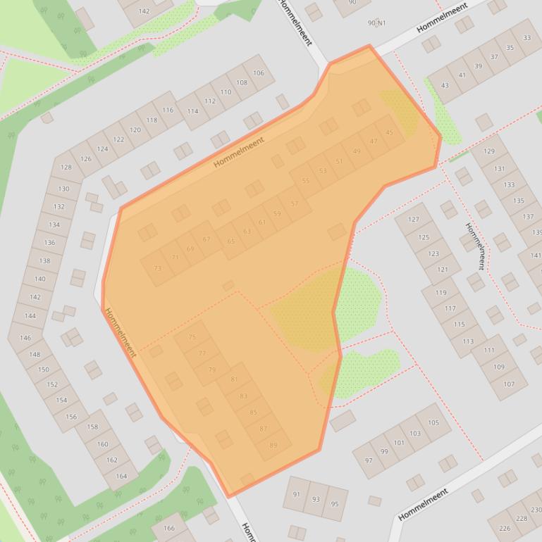 Kaart van postcodegebied 1218EP.