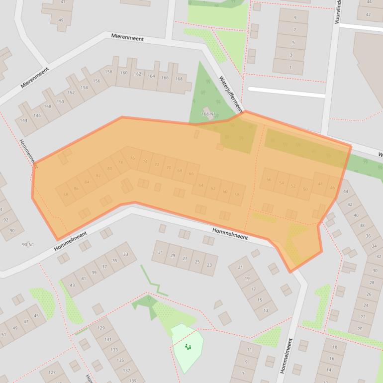Kaart van postcodegebied 1218EV.