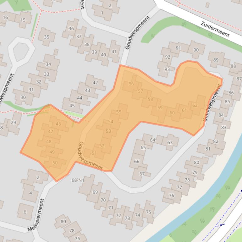 Kaart van postcodegebied 1218GP.