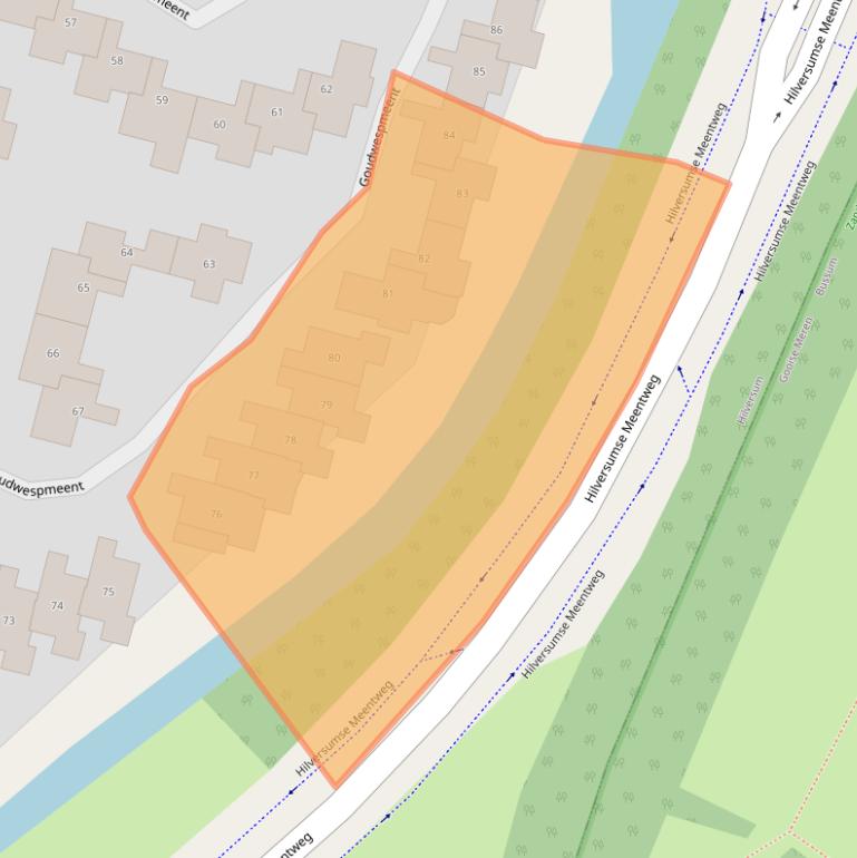 Kaart van postcodegebied 1218GS.