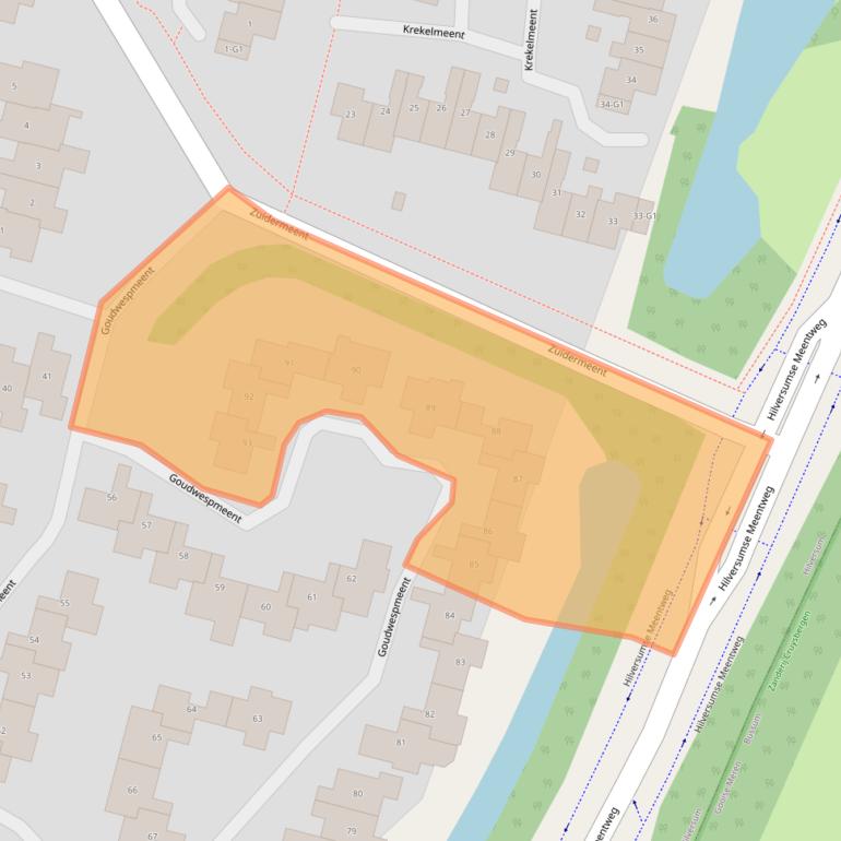 Kaart van postcodegebied 1218GT.