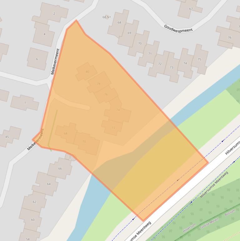 Kaart van postcodegebied 1218HJ.