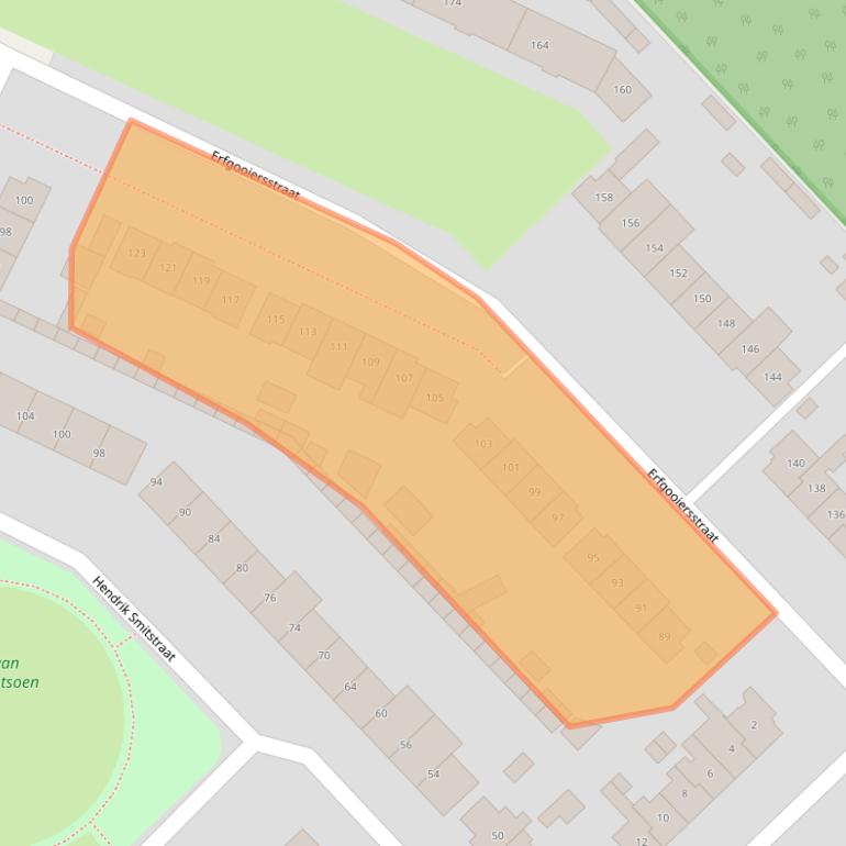 Kaart van postcodegebied 1222AG.