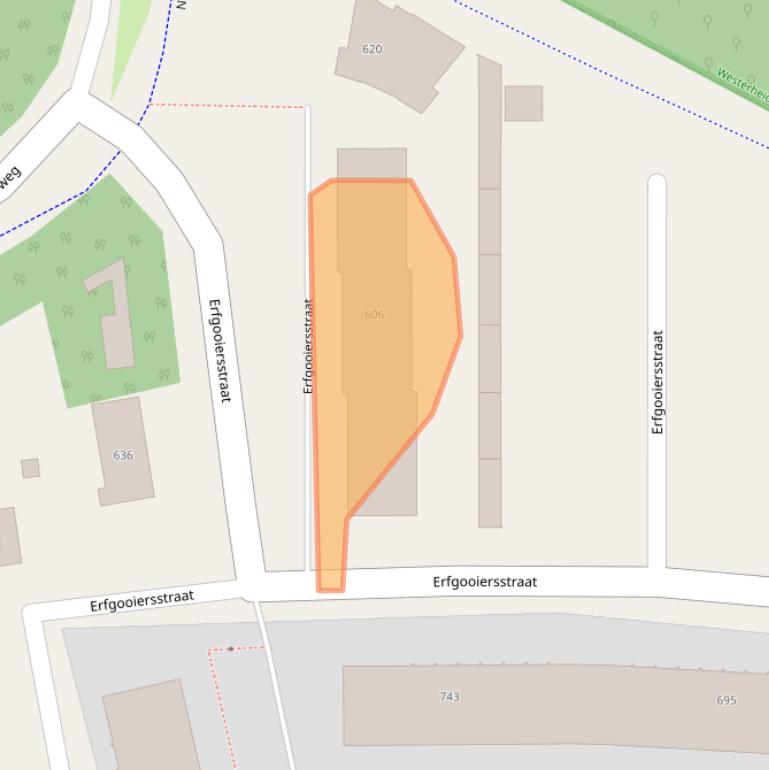 Kaart van postcodegebied 1222DM.