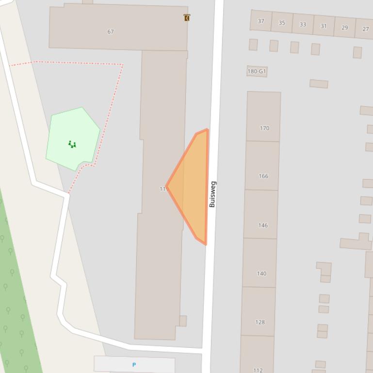 Kaart van postcodegebied 1222GB.