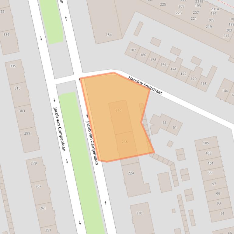 Kaart van postcodegebied 1222KT.