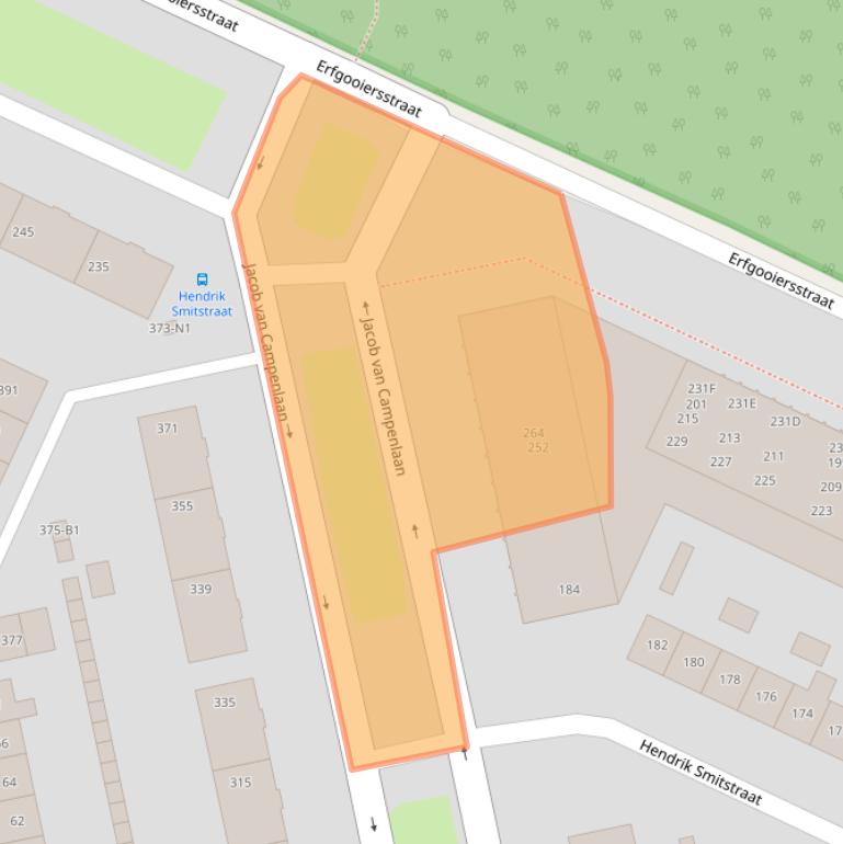 Kaart van postcodegebied 1222KV.