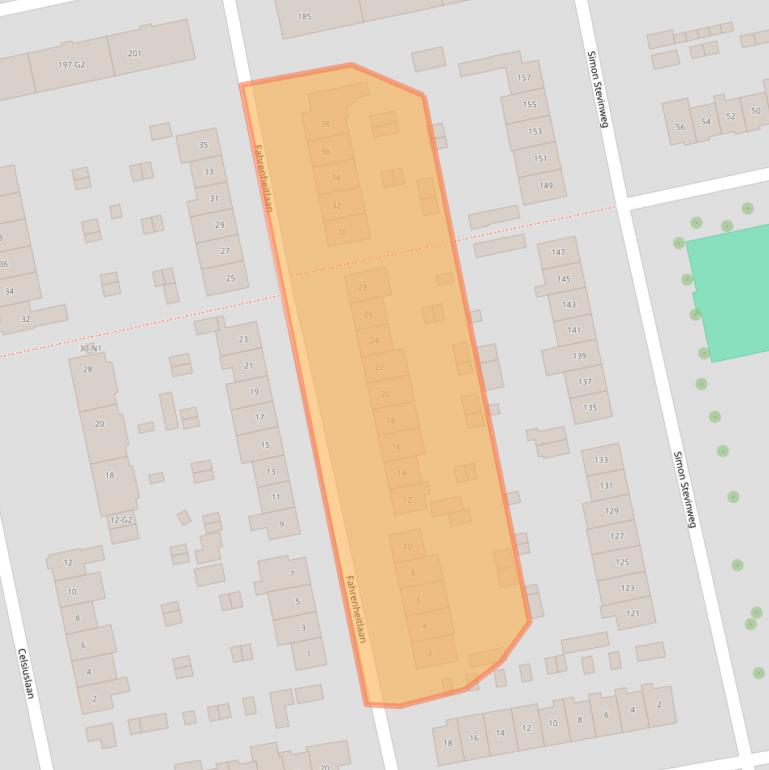 Kaart van postcodegebied 1222LN.