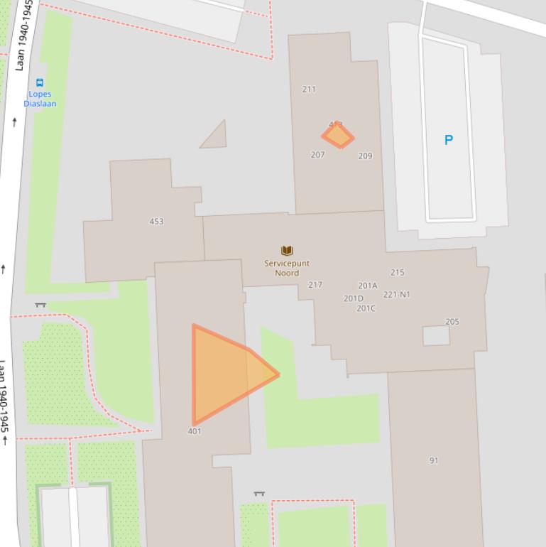 Kaart van postcodegebied 1222VH.