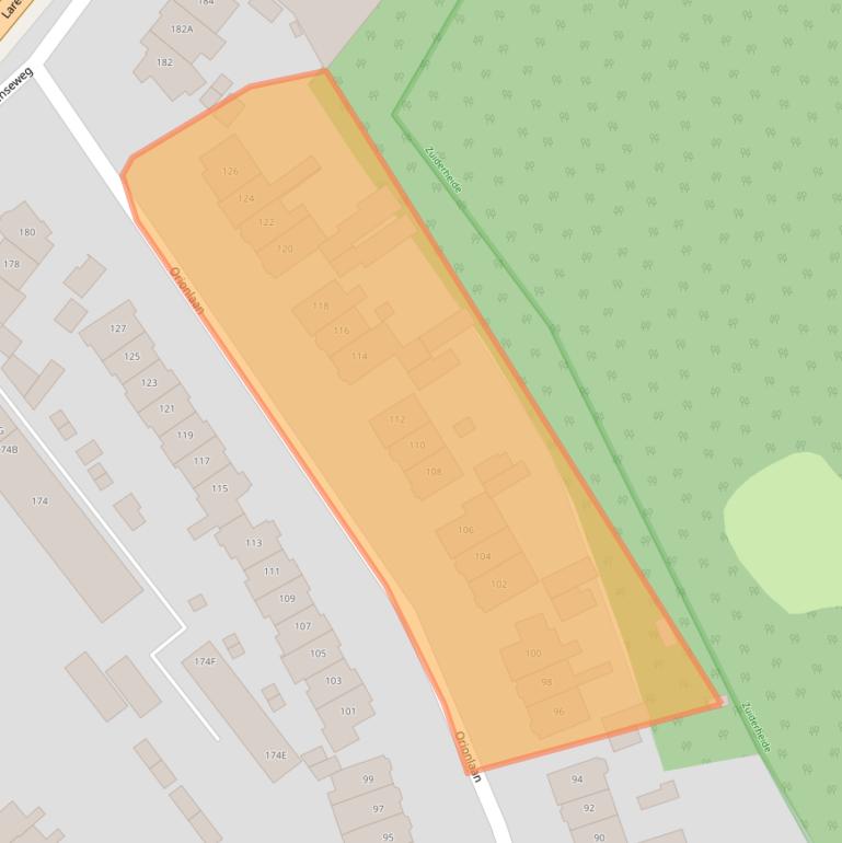 Kaart van postcodegebied 1223AK.