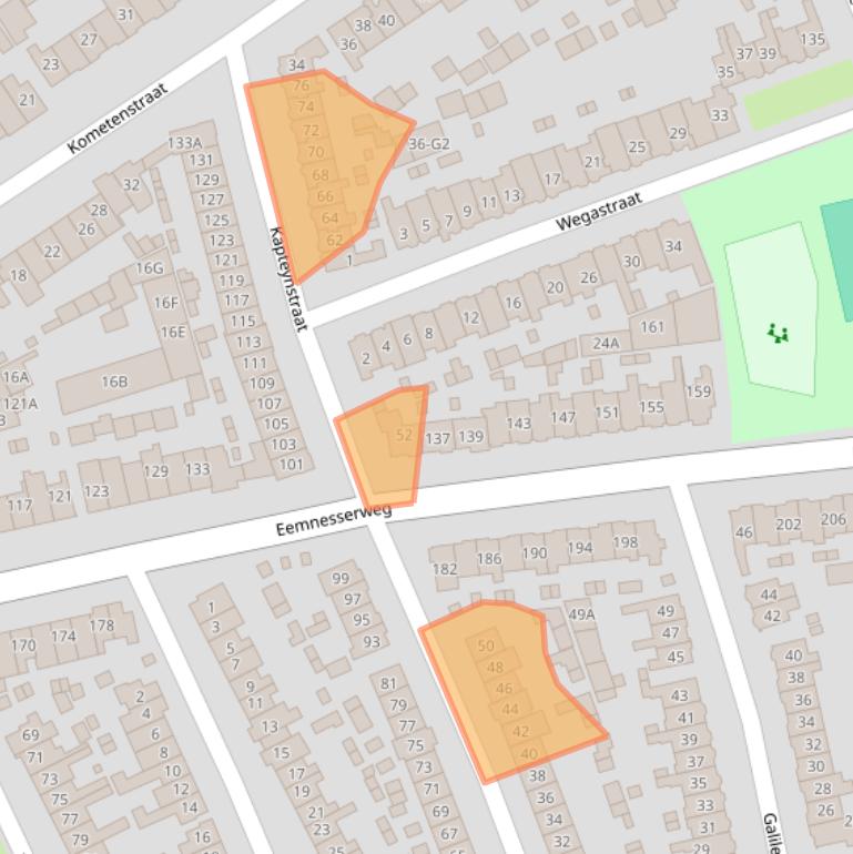 Kaart van postcodegebied 1223CE.