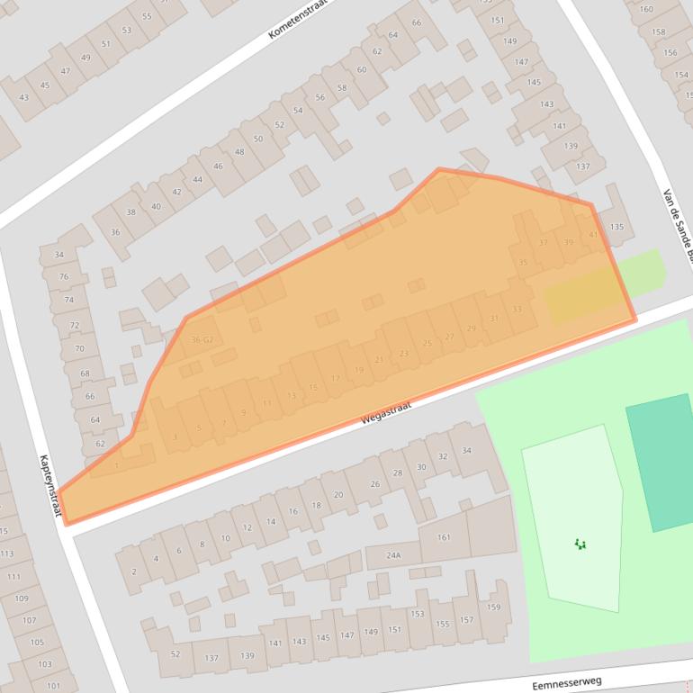 Kaart van postcodegebied 1223CN.