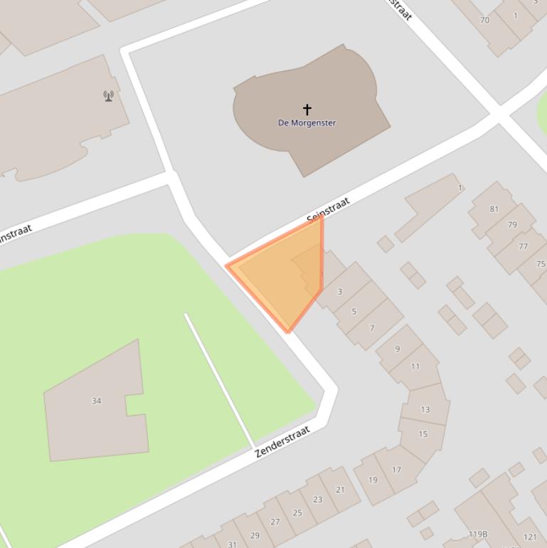 Kaart van postcodegebied 1223DD.